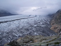 Clouds above the glacier